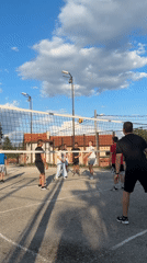 Recreational volleyball game observed in Klisura, Bulgaria