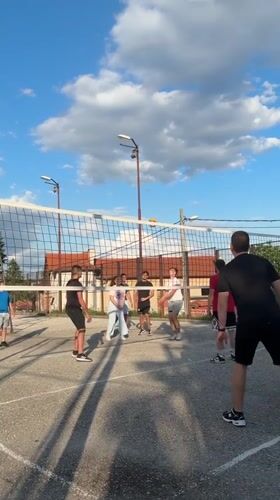 Recreational volleyball game observed in Klisura, Bulgaria