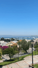 Peaceful harbor view captured in Tangier park setting