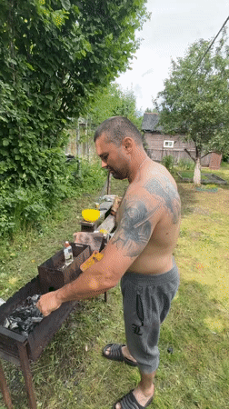 Lazy summer backyard session — grilling, hoops, and downtime in Kuti