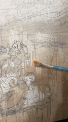 Artist creates paintings in Cape Coral evening session