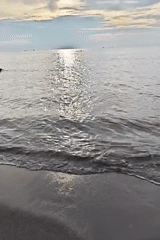 Quiet evening along the Lhokseumawe coastline