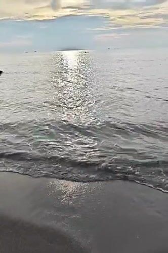 Quiet evening along the Lhokseumawe coastline