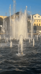 Families enjoy leisurely Saturday afternoon in downtown Astrakhan