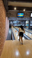 Recreational bowling activity observed at Moscow bowling alley