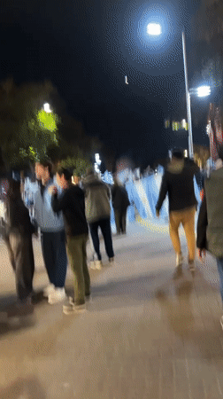 Catamarca crowds out for a late-night Argentina celebration
