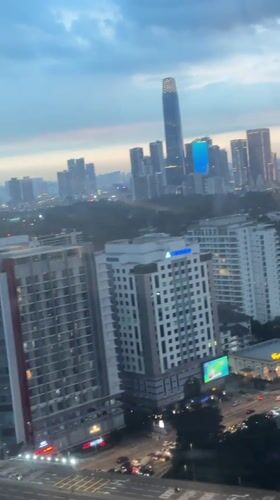Kuala Lumpur skyline and leisure moments captured Monday morning