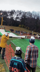 Skiing event draws spectators in Ushuaia, Argentina