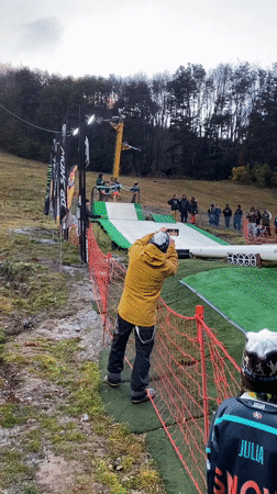 Skiing event draws spectators in Ushuaia, Argentina