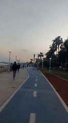 Evening waterfront gathering setup observed in Yenişehir, Turkey