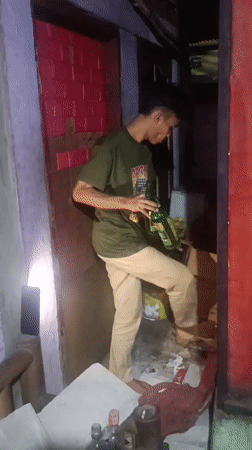 Bottle sorting and casual evening hangouts in Depok
