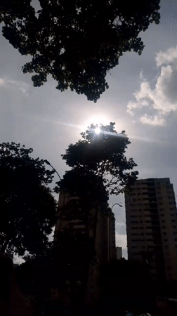 Evening street life documented in Caracas neighborhood