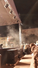 Band performs outdoor concert in Podgorica public square