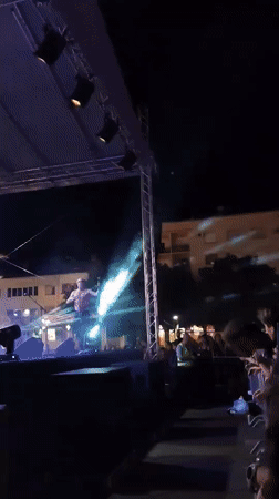 Band performs outdoor concert in Podgorica public square