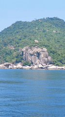 Morning coastal scene recorded at Ko Tao, Thailand