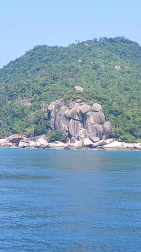 Morning coastal scene recorded at Ko Tao, Thailand