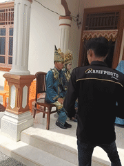 Traditional wedding ceremony held in Kruet Teumpeun, Indonesia