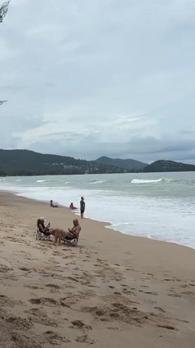 Beach Day Continues Despite Overcast Weather in Choeng Thale