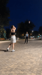 Late evening badminton in a Krasnogorsk park