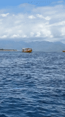 Snorkeling boat day off the Indonesian coast
