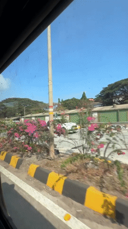 Car journey documented through Panaji streets
