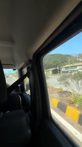 Car journey documented through Panaji streets