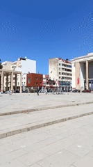 Sunny afternoon scenes captured in Meknes city square