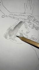 Artist creates portrait sketches in Jos afternoon session