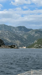 White powerboat spotted in Montenegro's Bay of Kotor waters