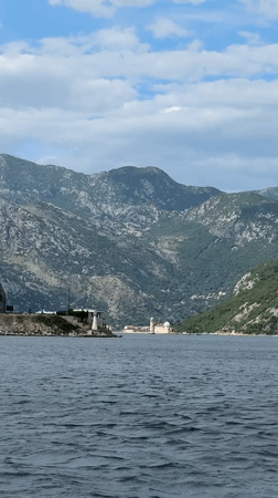 White powerboat spotted in Montenegro's Bay of Kotor waters