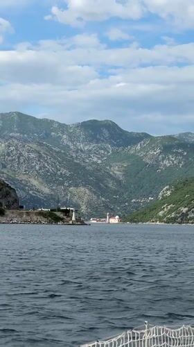 White powerboat spotted in Montenegro's Bay of Kotor waters