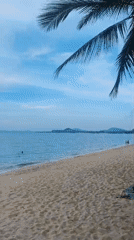 Quiet morning beach activities captured across Thai coastal towns