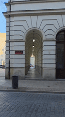 Evening stroll documented through historic Warsaw city center