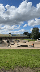 BMX riders and skateboarders active at Wakefield skatepark