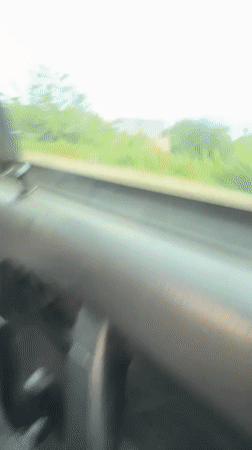 Woman passenger observed in moving car in Chaikovsky, Russia