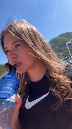 Woman completes morning outdoor workout session in Montenegro
