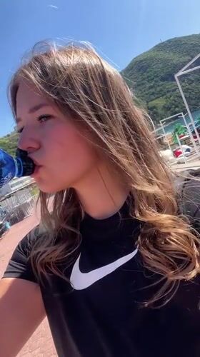 Woman completes morning outdoor workout session in Montenegro