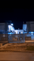 CBQ boarding house documented at night in Lhokseumawe