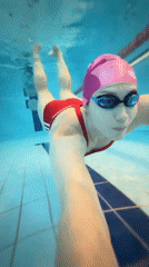 Morning swim session at an indoor pool in Chaikovsky