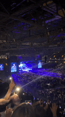 Live concert lights up a packed Astana venue