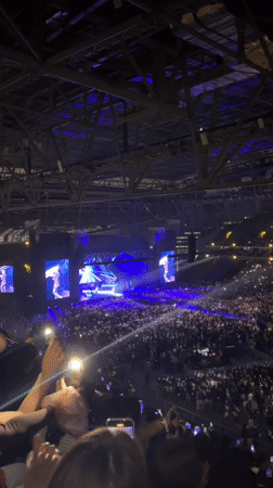 Live concert lights up a packed Astana venue
