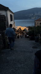 Evening scenes captured in coastal Herceg Novi, Montenegro