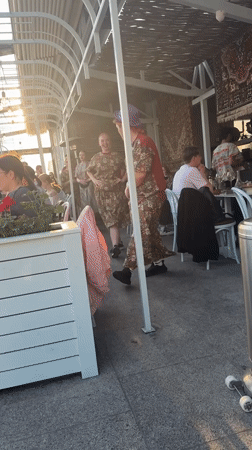 Restaurant scenes captured across Vladivostok dining establishment
