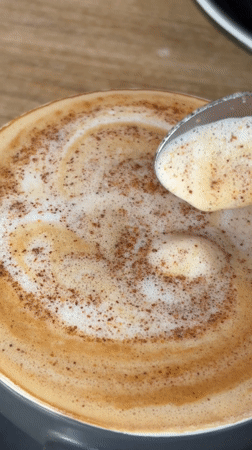 Coffee break captured at Kragujevac café Thursday afternoon