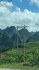 Morning drive captured through scenic mountains of northern Vietnam