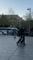 Multi-national flag demonstration draws crowd to Barcelona public square
