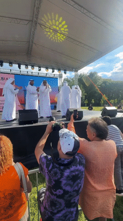 Multicultural festival performances and casual moments in Sofia