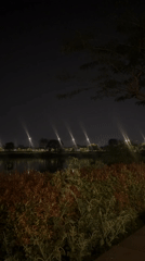 Nighttime urban scenes documented across Tangerang, Indonesia