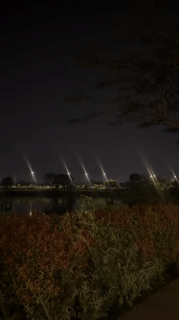 Nighttime urban scenes documented across Tangerang, Indonesia