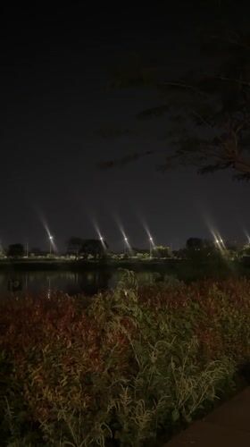 Nighttime urban scenes documented across Tangerang, Indonesia